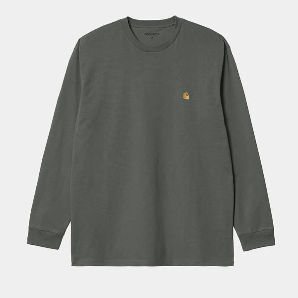 Carhartt WIP Chase Long Sleeve T-Shirt in Thyme